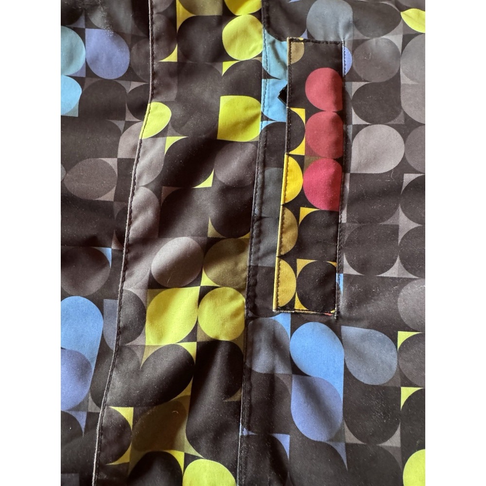 Burton Dry Ride Colorful Geometric Dot Snowboard Ski Hooded Jacket Women's XS - Picture 7 of 12